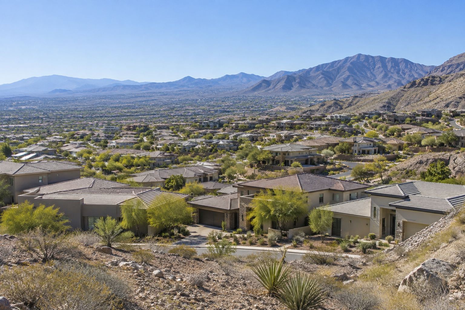 A Summerlin, Las Vegas residential neighborhood, illustrative